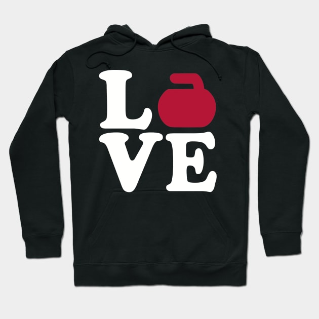 Curling love Hoodie by Designzz